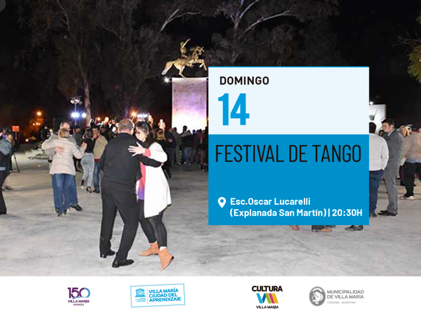 Villa María: El domingo se viene una nueva edición del Festival del Tango