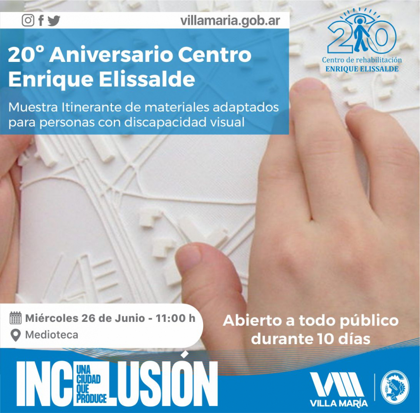 Villa María: El Centro Elissalde inicia mañana las actividades para celebrar su vigésimo aniversario