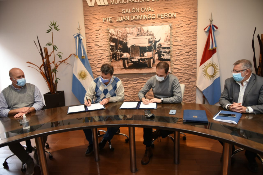 Villa María: Rosso y Gill firmaron convenios para realizar importante obra en avenidas del sector norte de la ciudad