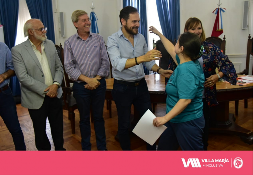 Villa María: Los 25 jóvenes y adultos del programa “Iniciando Caminos” celebraron hoy el fin de año 