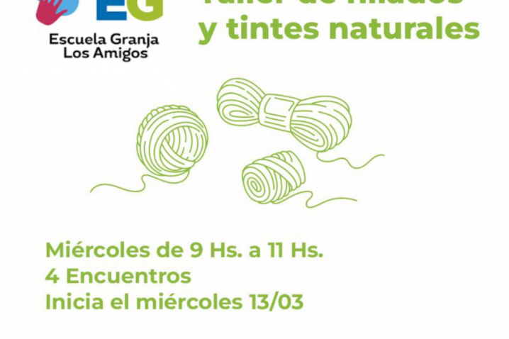 Villa María: El Municipio ofrece un taller de hilados y tintes naturales