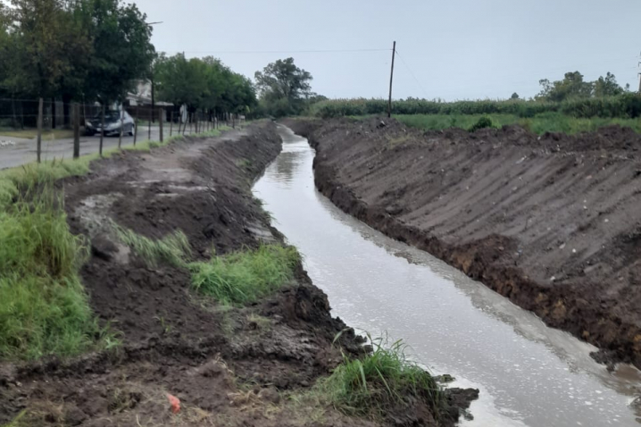 Villa María: Plan de adecuación de canales y desagües: Tras las obras, el canal Santa Ana escurrió correctamente evitando inundaciones
